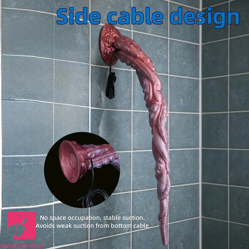 25in Tentacle Huge Long HD Camera Dildo Silicone Adult Toy Anal Stimulation