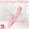 9.25in Tickling Vibrating Biting Automatic Big Silicone Soft Anal Clit Dildo