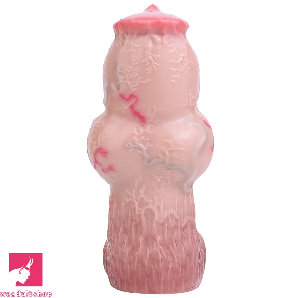 5.47in 6.49in 6.77in Realistic Dog Lifelike Dildo Cock Sleeve Close Open Head