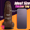 7.87in PVC Lifelike Dildo With Suction Cup Anal Sex Toy For Vaginal Massager