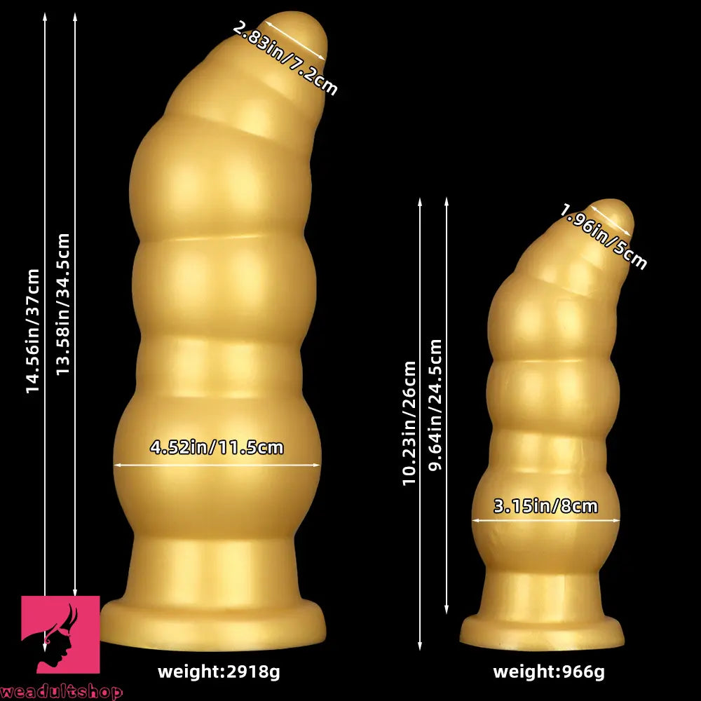 10.23in 14.56in Giant Cock Butt Plug Small Head Silicone Soft Thick Dildo
