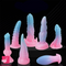 7.28in Luminous Soft Silicone Fantasy Dildo Silicone Dick For Anal Prostate