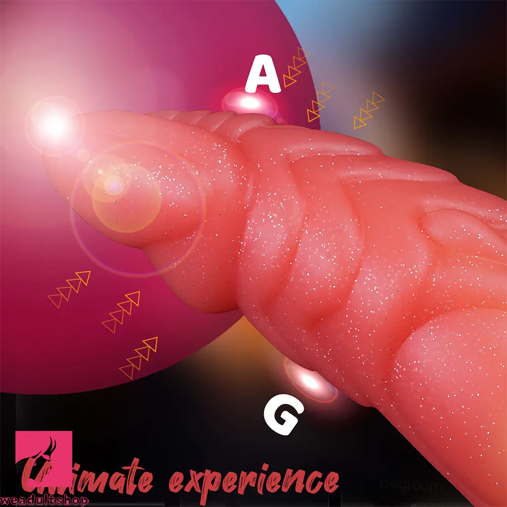 7.09in Odd-shaped Anal Plug Liquid Silicone Animal Monster Cock Dildo