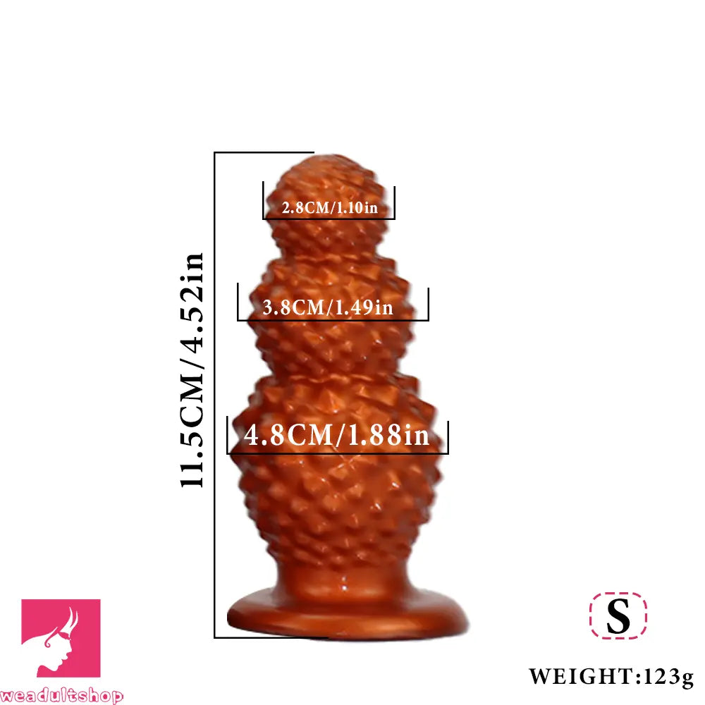 4.52in 6.73in 9.44in Lychee Shape Silicone Soft Butt Plug Dildo Sexy Product