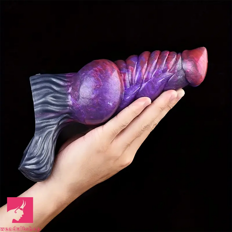 7.48in Silicone Penis Sleeve With Cock Ring Fantasy Vaginal Hollow Dildo