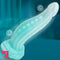 7.28in Luminous Tentacle Silicone Soft Dildo For Women Men Penis Fucking