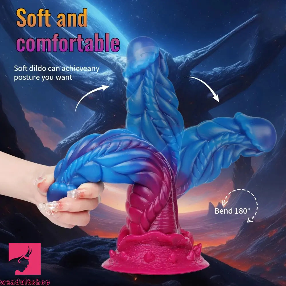 8.66in Realistic Dragon Dildo Silicone Large Anal Dildo For Vaginal Clit