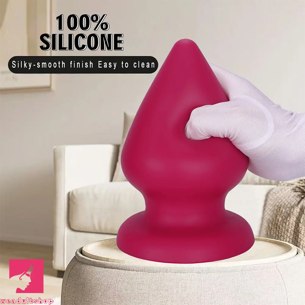 2.87in 3.66in 4.33in 5.51in 6.29in 7.28in Conical Round Pointed Anal Plug Dildo