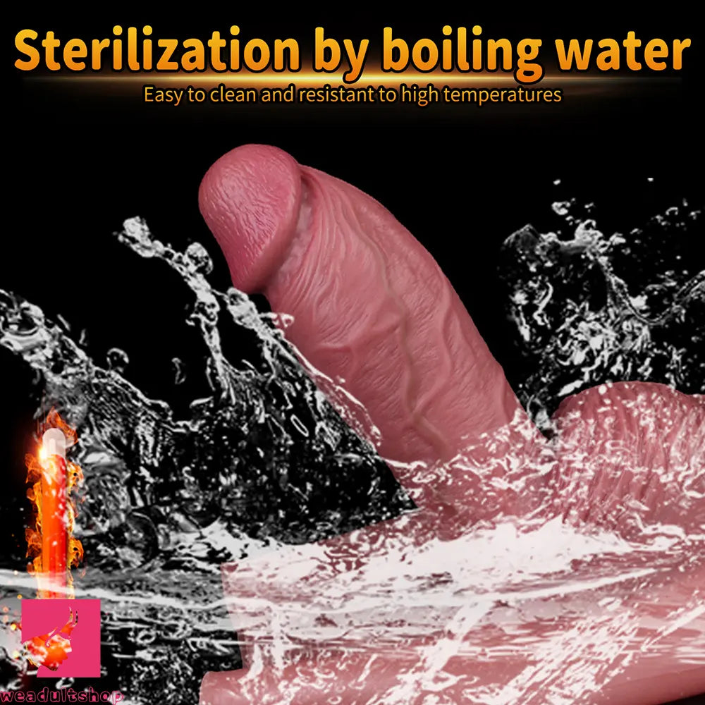 9.6in Hollow Leather Pants Strap on Dildo Liquid Silicone Dildo Cock