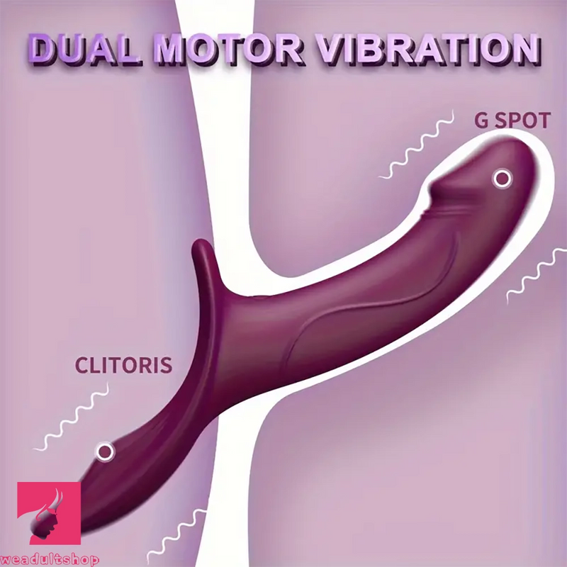 9.84in Dual motor Double-Ended G Spot Automatic Silicone Strap on Dildo