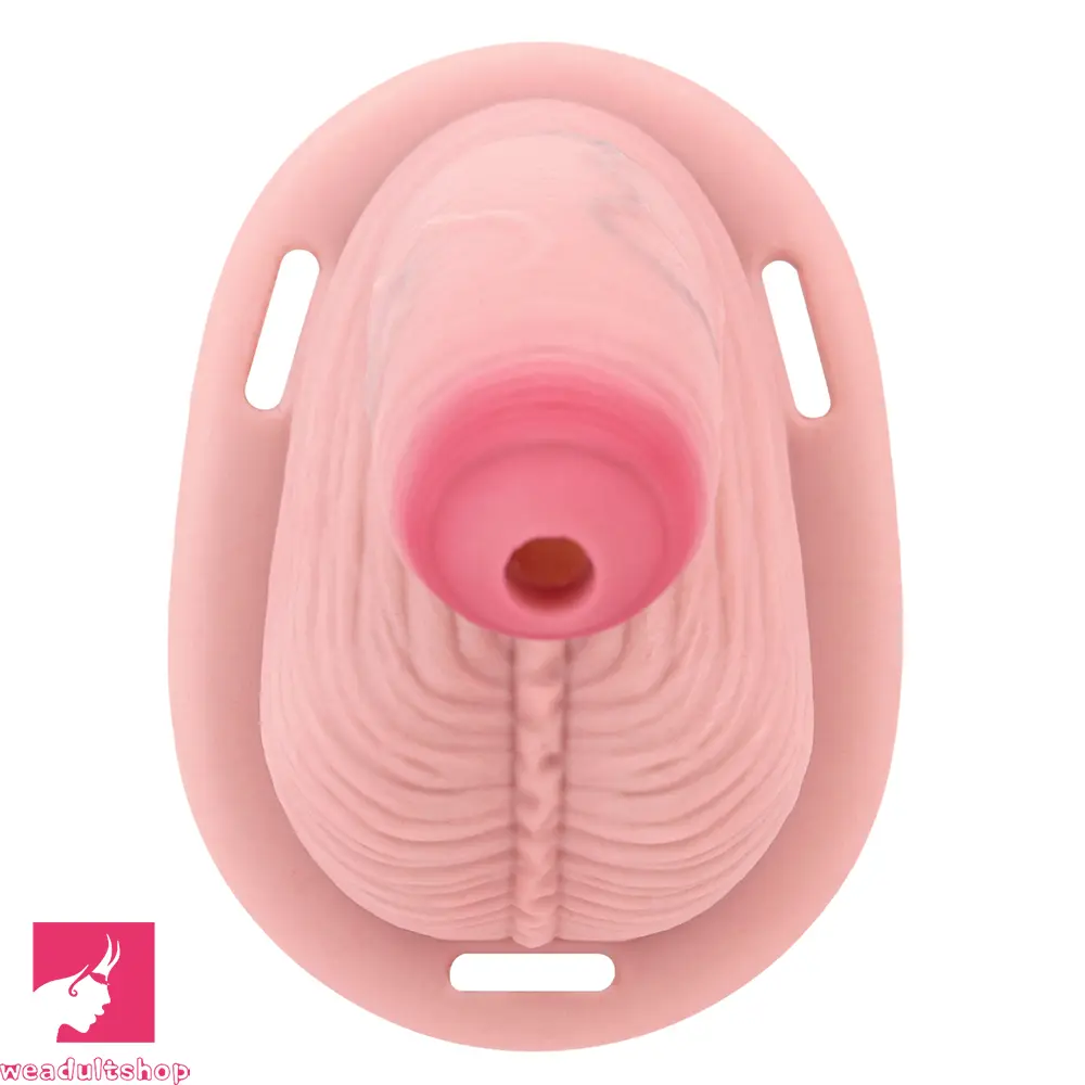 4.57in Real Hollow Chastity Cage Dildo For Women Men Gay Cock Dildo