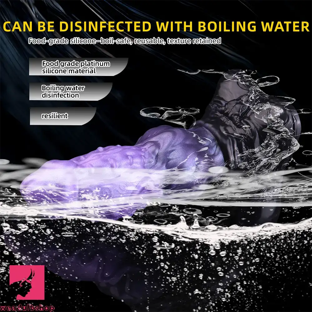 10.15in Dual Density Silicone Knot Monster Dildo G-Spot Anal Love Toy