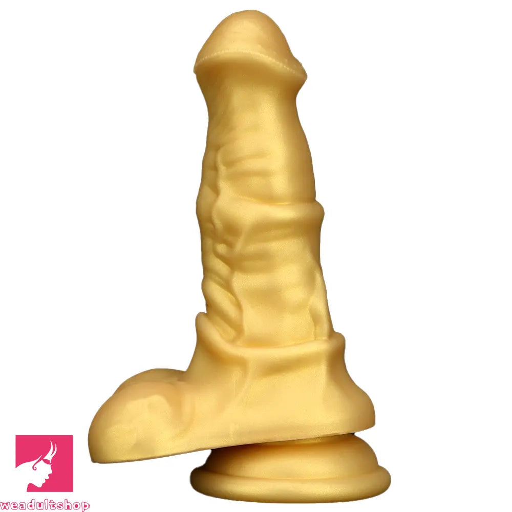 6.3in Small Horse Penis Orgasm Masturbator Silicone Soft Female Dildo