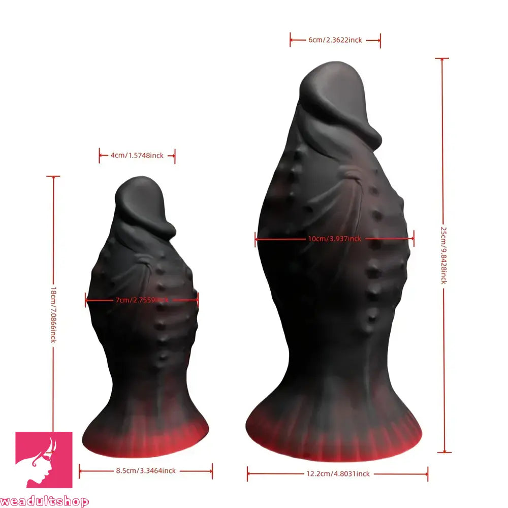 7.87in 9.84in Flying Dragon Spiked Penis Soft Silicone Dildo For G-spot