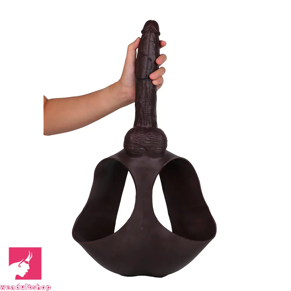 10.1in Hollow Strap on Dildo Panty For G-Spot Vaginal Anal Entertainment