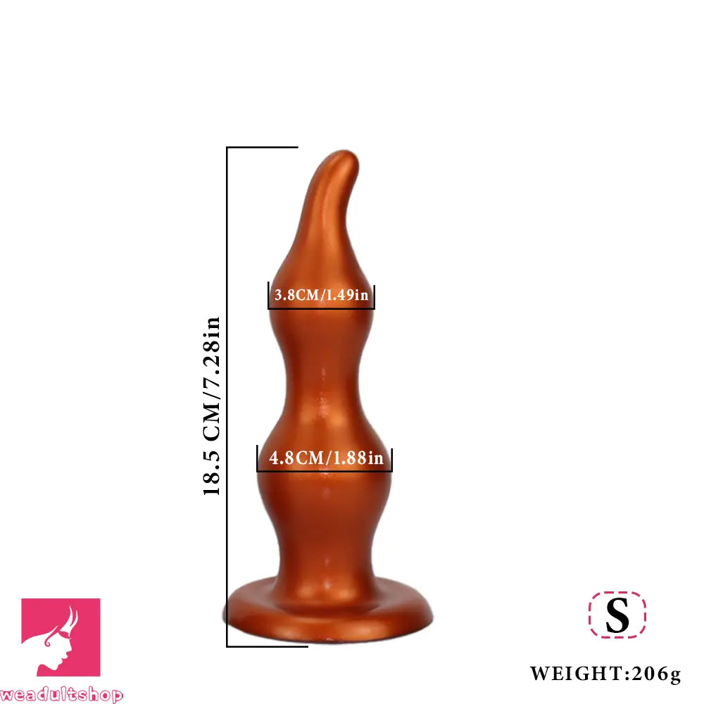 7.28in 9.84in 11.81in Silicone Soft Anal Plug Dildo Clitoris Anal Cock Dilator