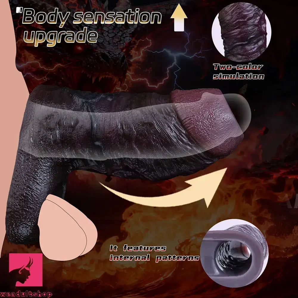 4.13in 4.64in 6.1in 6.69in Hollow Silicone Soft Cock Sleeve Masturbation