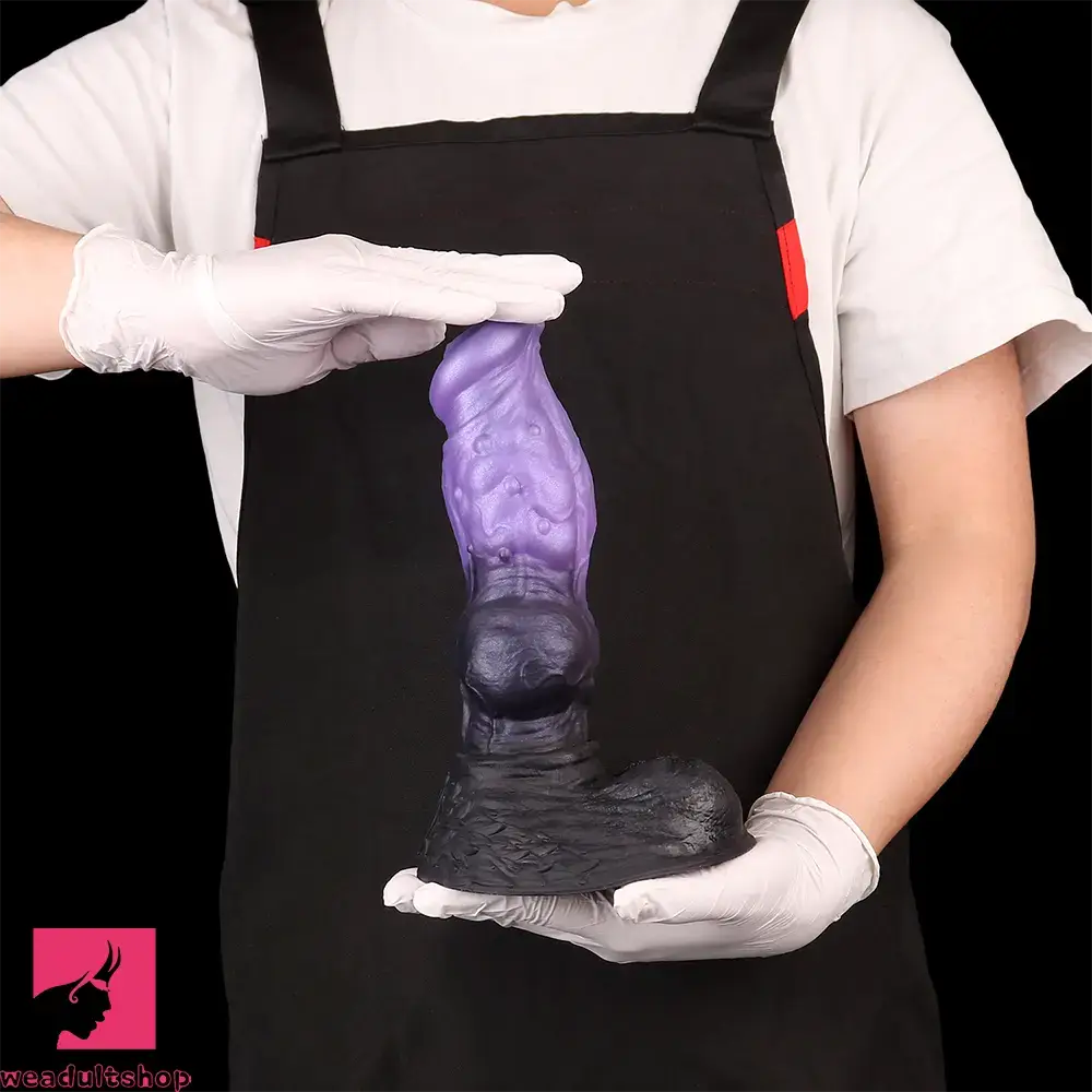 9.76in Monster Silicone Knot Ultra Soft Dildo For Couple G Spot Stimulator