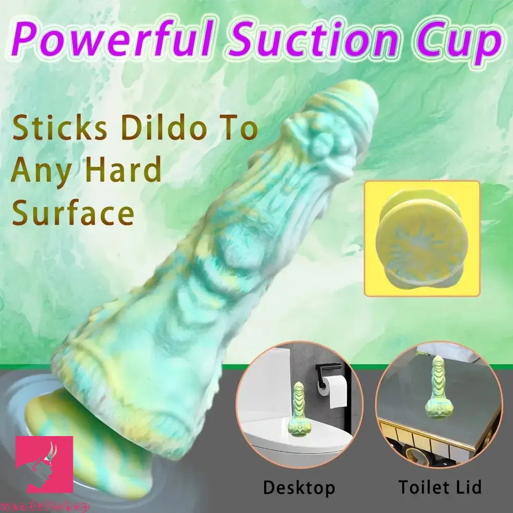 8.66in Dragon Giant Fantasy Reality Thick G-spot Soft Silicone Anal Dildo