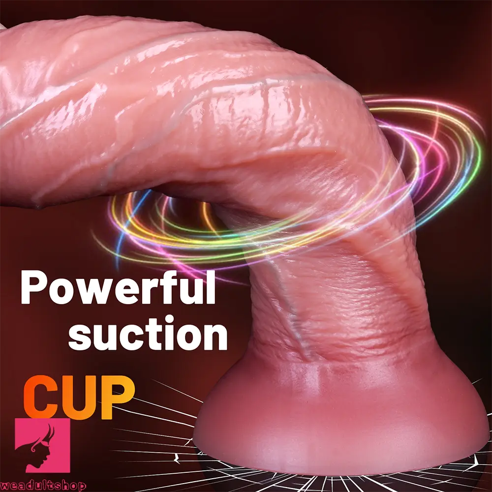 8.66in 10.83in Liquid Silicone Egg-free Makeup Dual Density Real Dildo