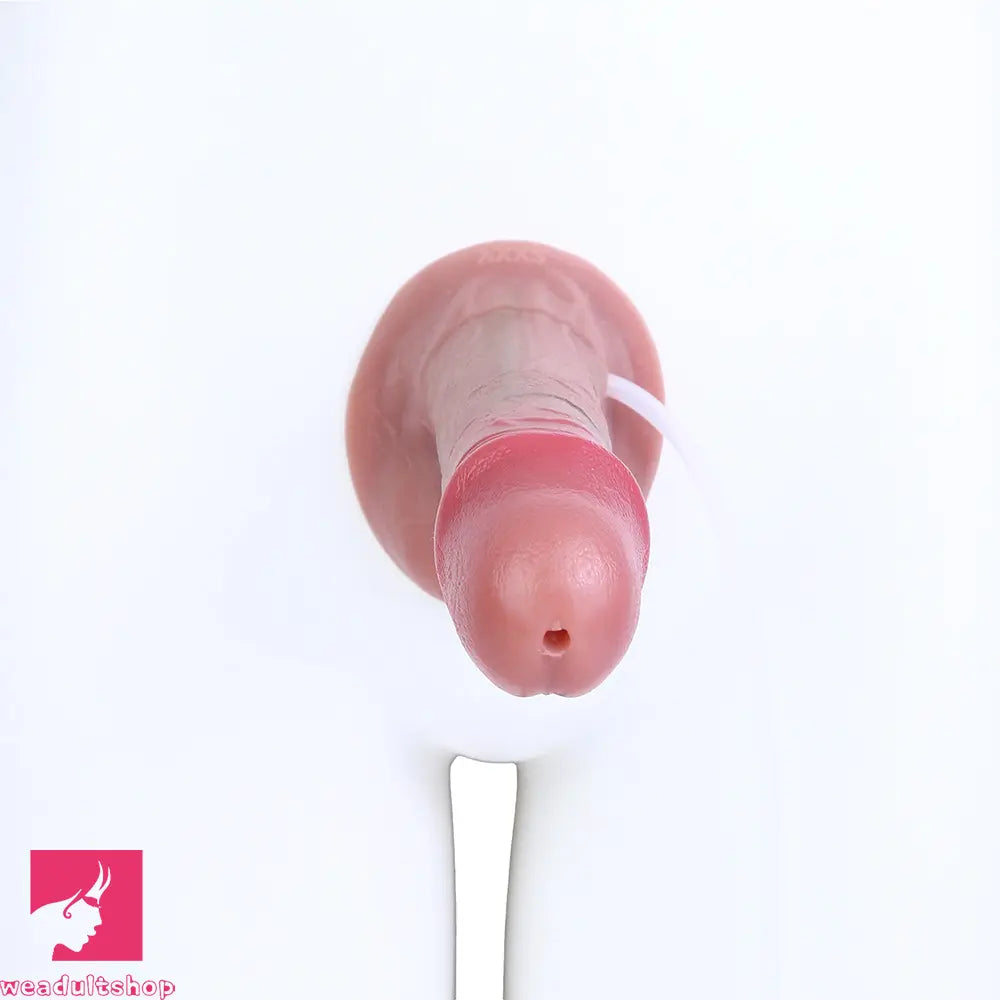 6.88in Realistic Male Female Adult Flirting Double Layer Squirting Strap on Dildo