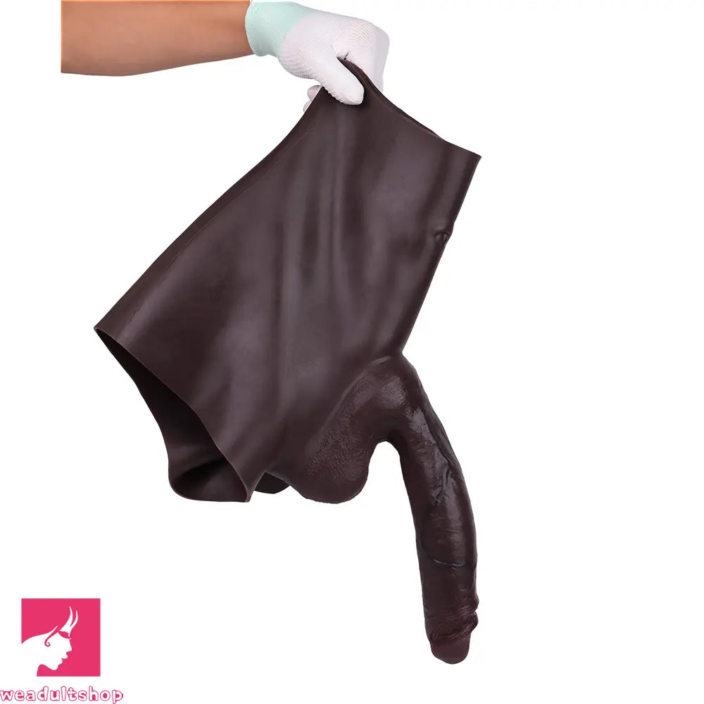 9.45in Hollow Strap on Silicone Soft Dildo Panty For Couples Men Love