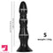 8.07in 11.22in Wearable Anal Beads Practice Dilation Big Black Cock Dildo