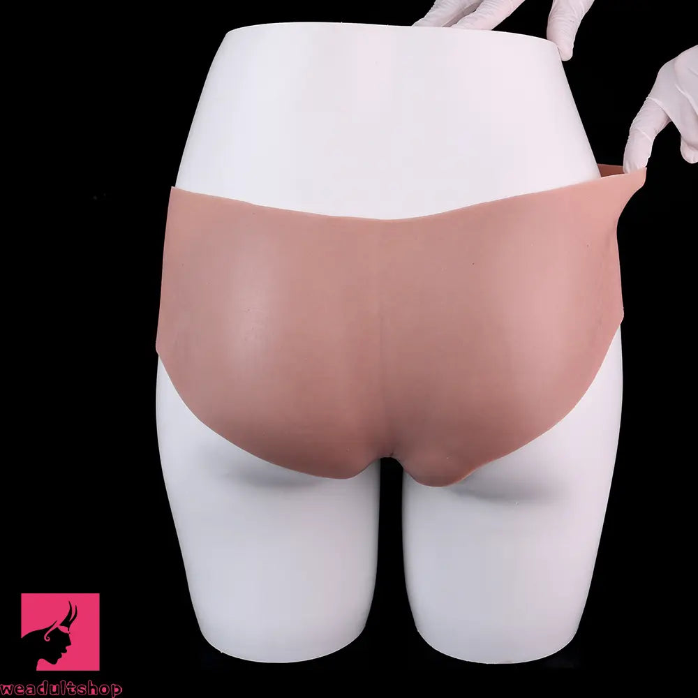 6.65in Silicone Realistic Feeling Strap on Dildo Pants Hollow Penis Sleeve