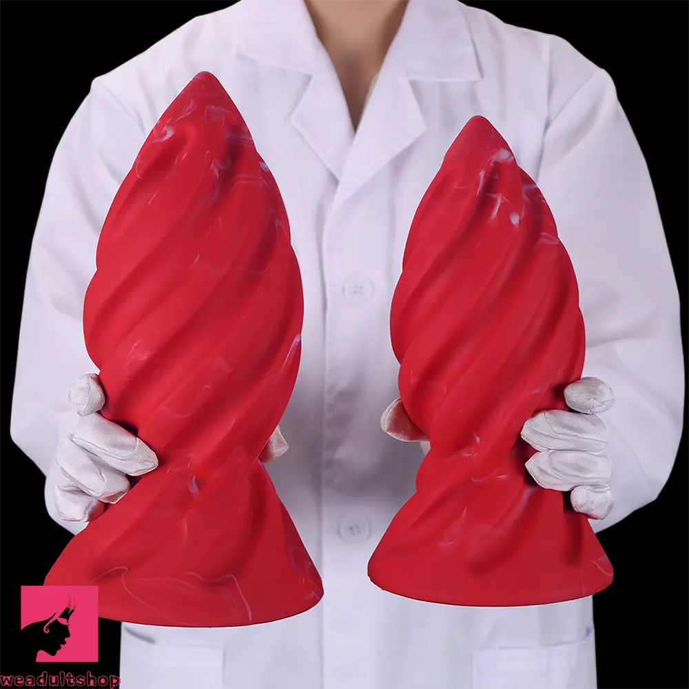 6.29in 7.48in 8.66in 9.84in Fantasy Spiral Butt Plug Dildo Lightweight Cock Toy