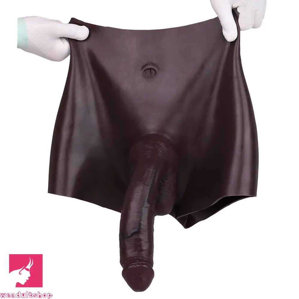 9.45in Hollow Strap on Silicone Soft Dildo Panty For Couples Men Love