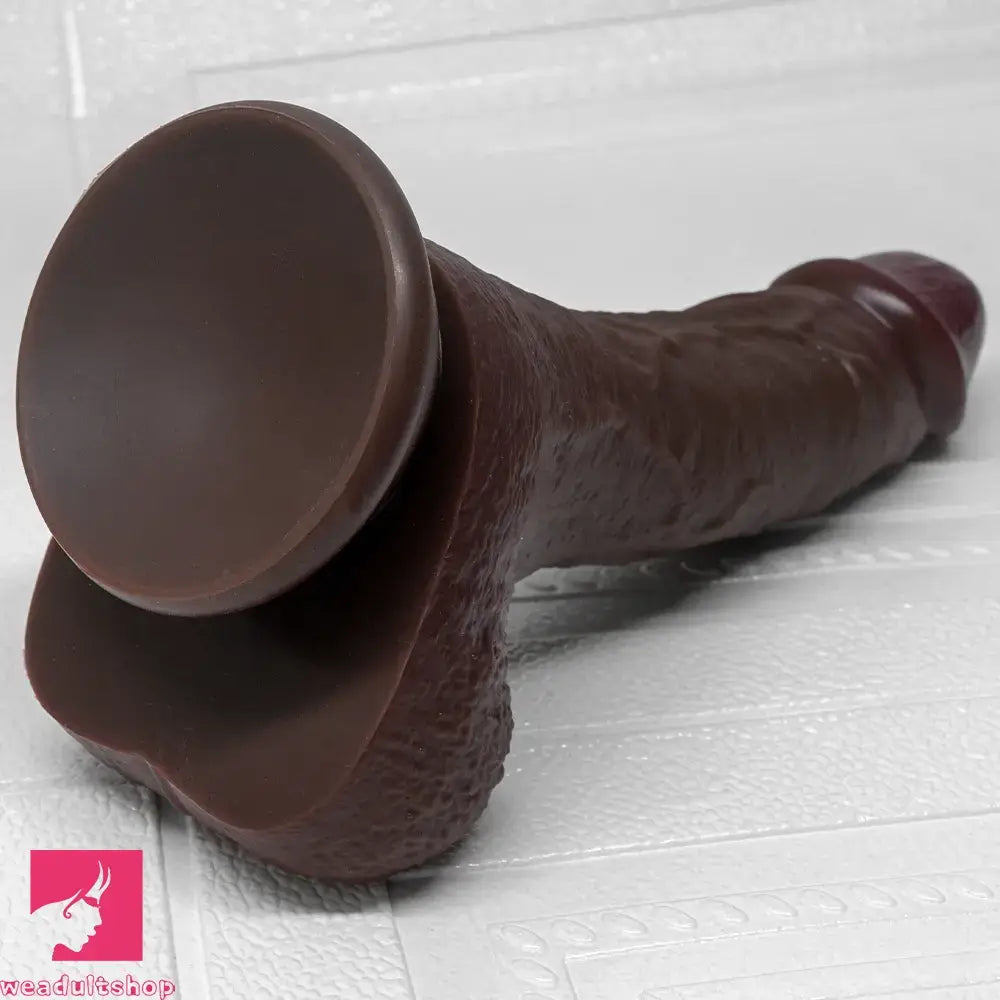 7.87in 9.05in 10.82in Strap on Real Lifelike Soft Dildo With Exposed Glans