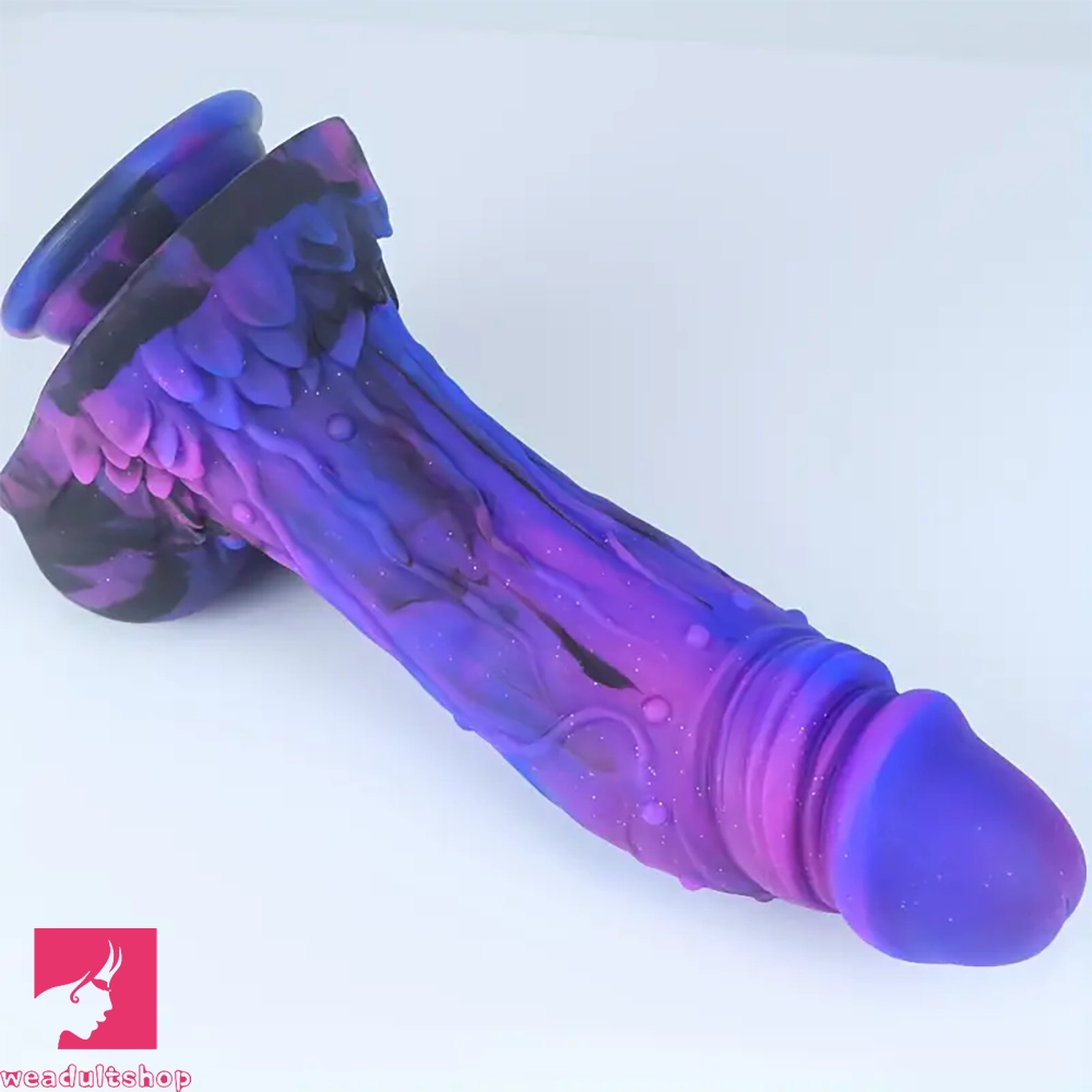 10.23in Starry Sky Big Prostate Dildo With Suction Cup Dragon Anal Plug