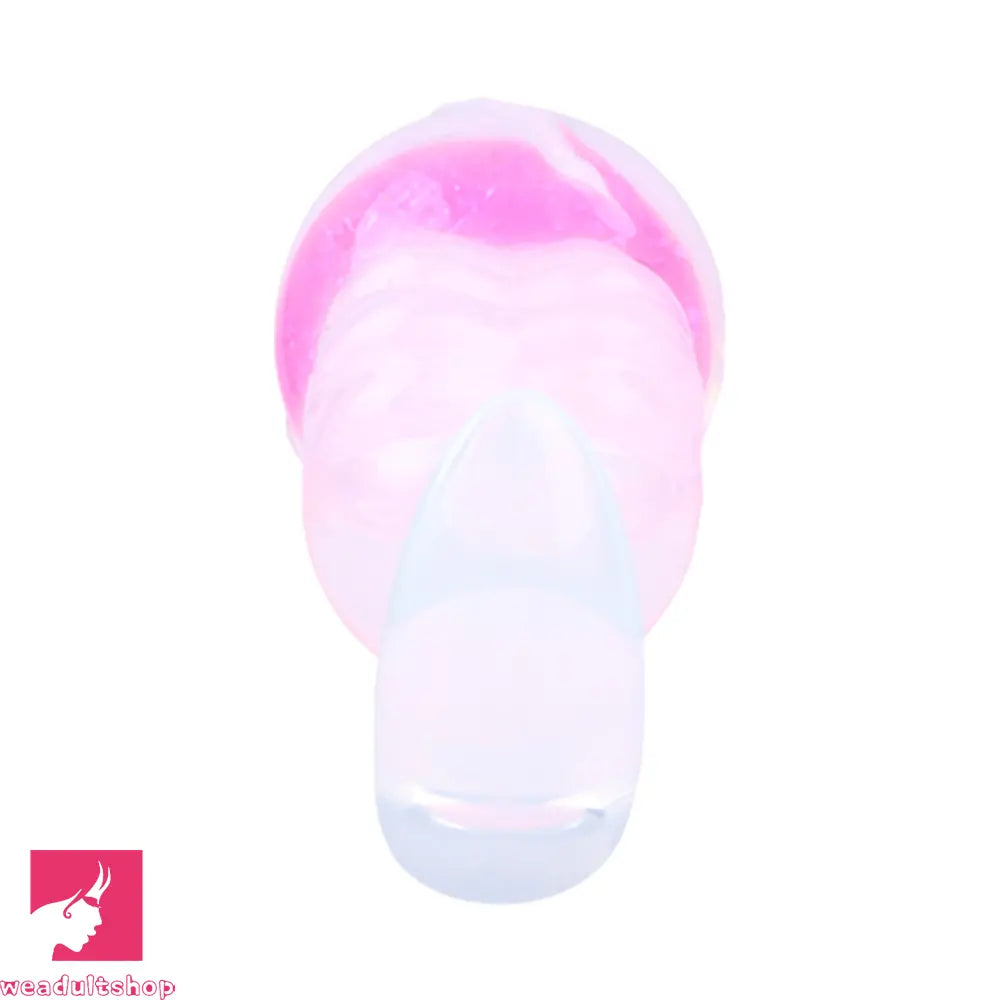 5.63in Luminous Silicone Anal Beads Dildo Anal Cock Toy With Anchor