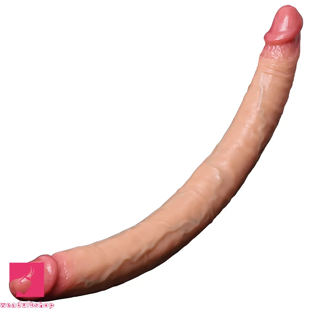 18.1in Dual Sided Silicone Dildo Anal G-spot Stimulator Masturbation Aid