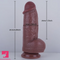 8in Short Thick Suction Cup Simulation Anal Penis Silicone Soft Clit Dildo