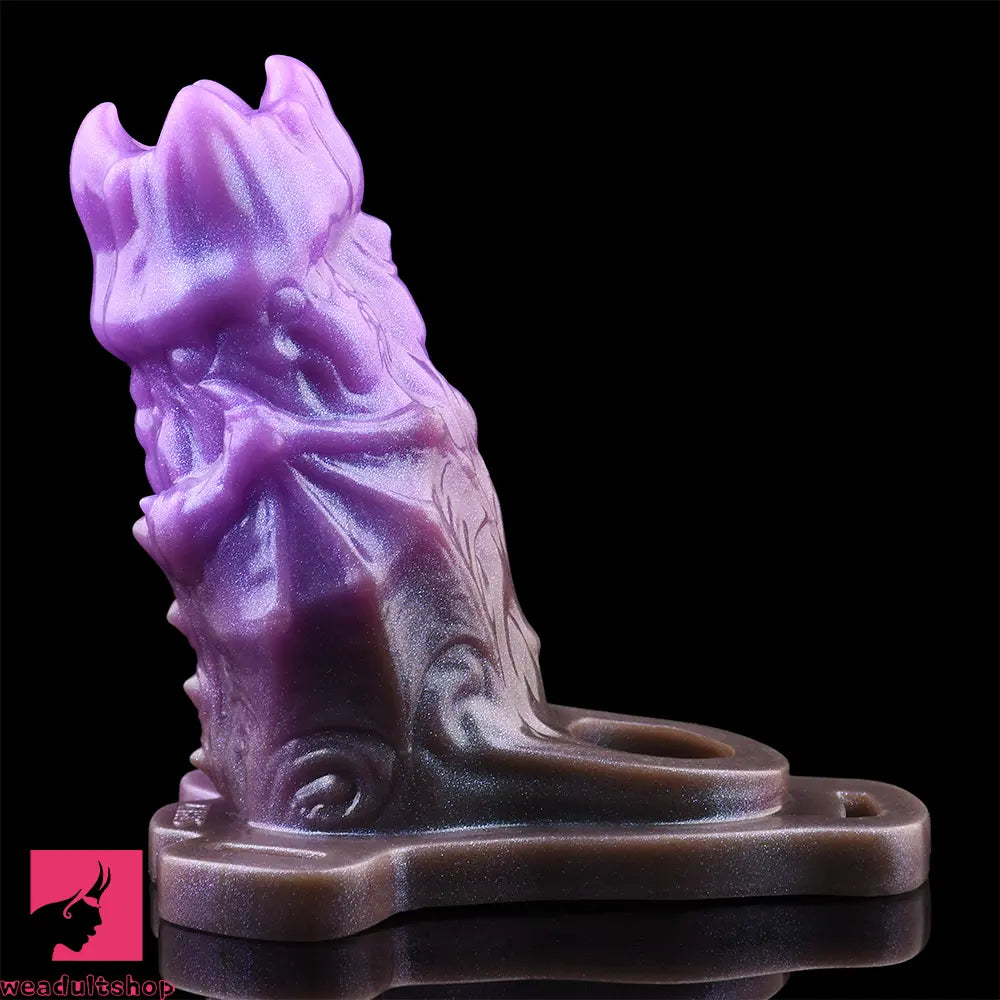 5.39in Scary Dragon Beast Creature Hollow Dildo Sleeve With Cock Ring