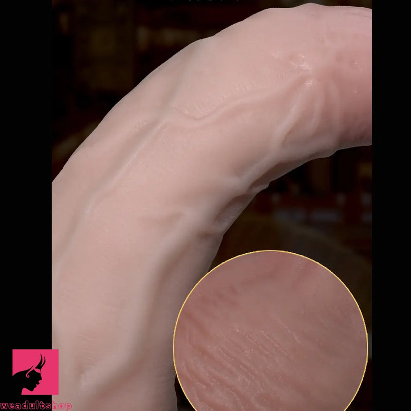 8.07in Big Female Liquid Silicone Soft Super Realistic Dildo For Women Using