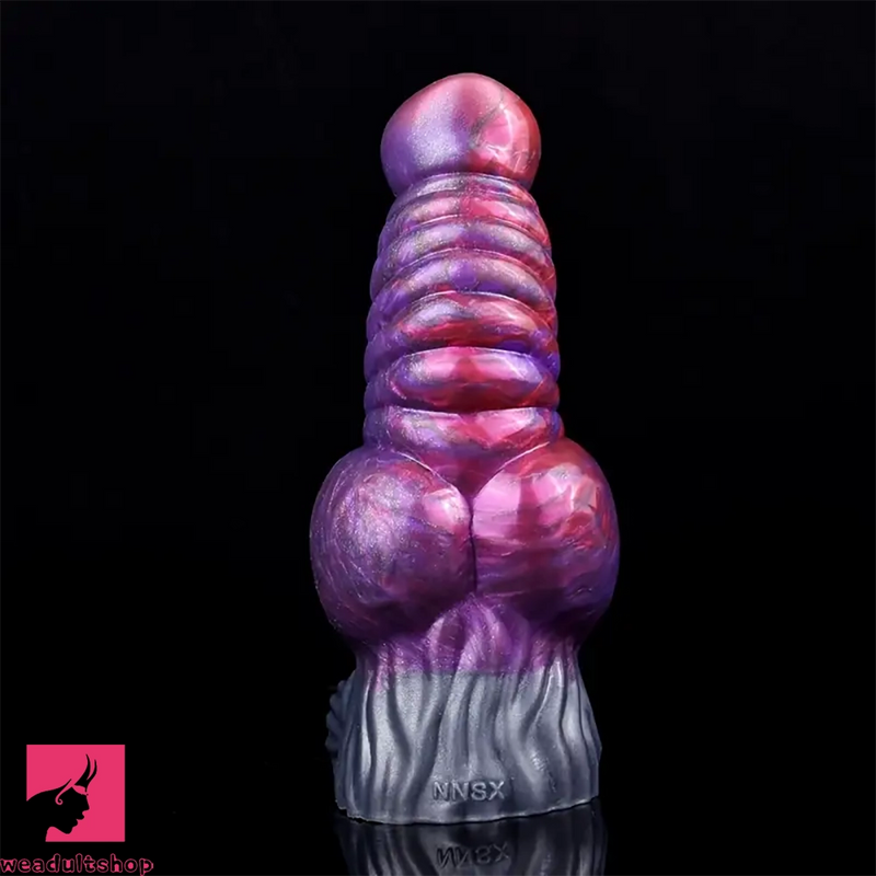 7.48in Silicone Penis Sleeve With Cock Ring Fantasy Vaginal Hollow Dildo