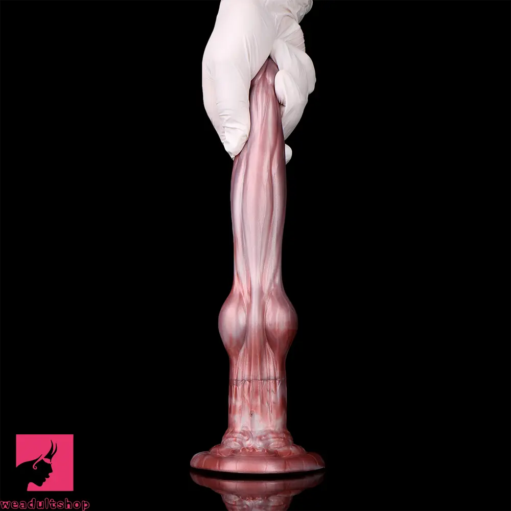 9.05in Inflatable Detachable Dual Layer Dildo High Elasticity Anal Sex Toy