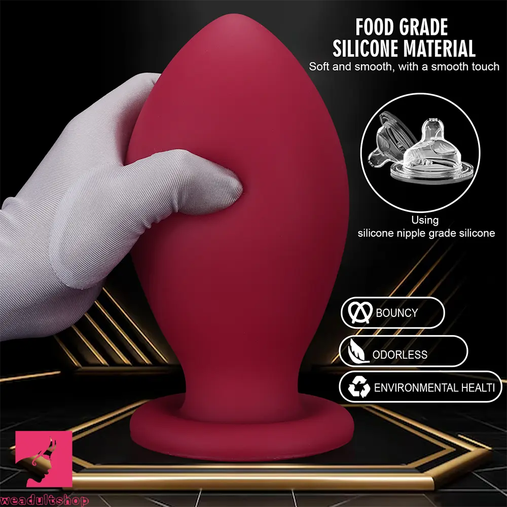 4.72in 5.51in 6.29in 7.08in 7.87in Rugby Silicone Butt Plug Dildo Adult Cock
