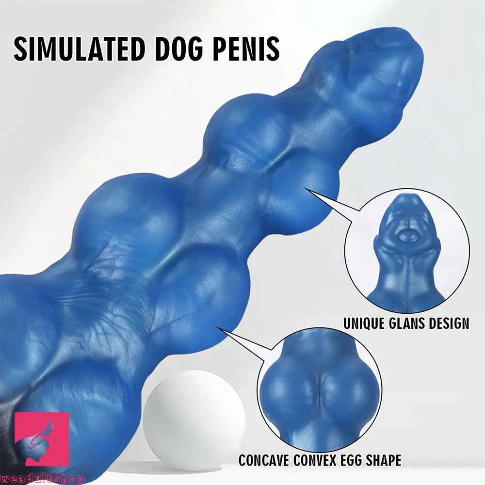7.48in 8.66in 10.43in Knot Silicone Fantasy Animal Dildo G spot Anal Dilator