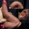 11.8in Huge Soft Lifelike Real Skin Thick Cock Double Layer Massage Dildo