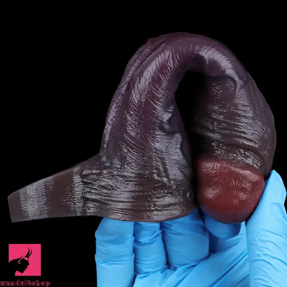 4.96in 6.42in Body-Safe Silicone Ultra-Realistic Penis Sleeve Love Dildo