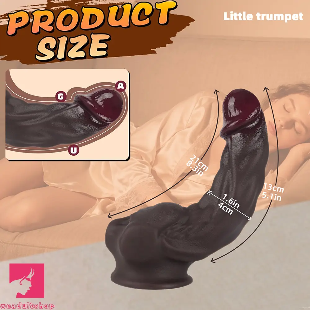 8.3in 11in Male Body Muscle Real Silicone Big Love Dildo For High-End Users