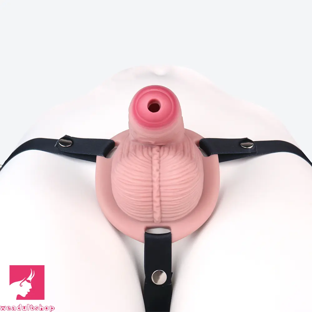 4.57in Real Hollow Chastity Cage Dildo For Women Men Gay Cock Dildo
