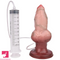 7.67in Liquid Silicone Dog Knot Squirting Dildo Water Spray Cock Sex Toy