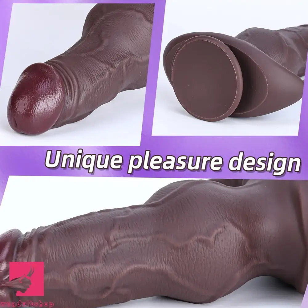 8.46in 9.64in 10.82in Liquid Silicone Big Dildo With Anchor Base Love Toy