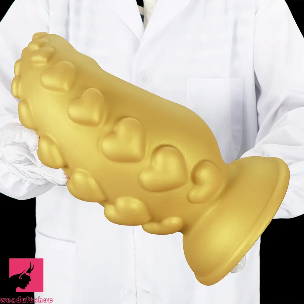 5.31in 6.88in 8.46in 10.62in Heart Anal Plug Dildo Prostate Massage Butt Toy