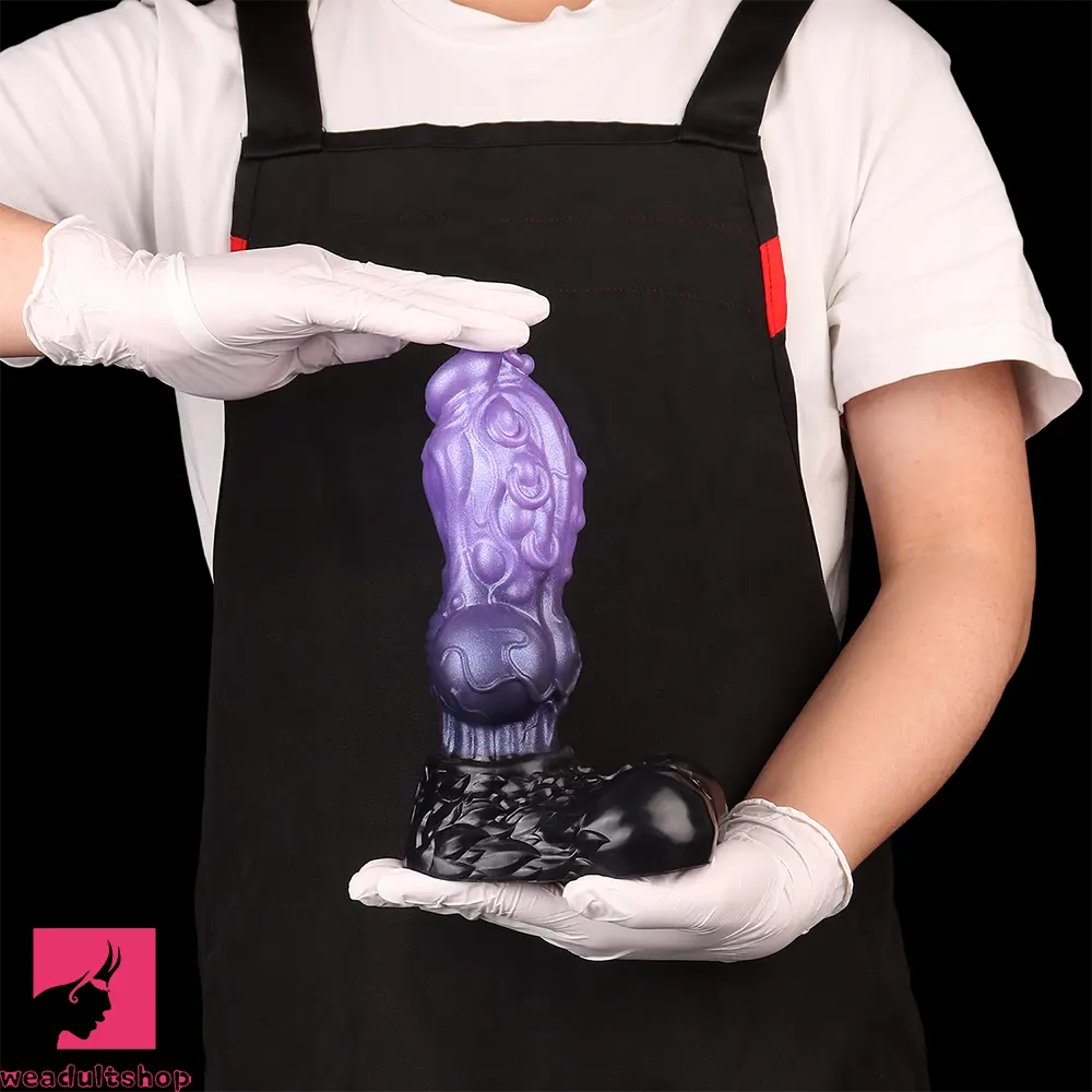10.15in Dual Density Silicone Knot Monster Dildo G-Spot Anal Love Toy