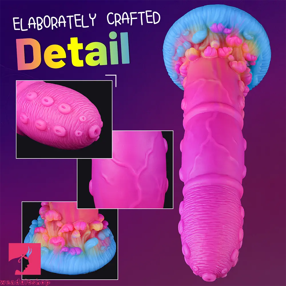 7.68in Liquid Silicone Soft Fantasy Odd Dildo For Women Vaginal Cock